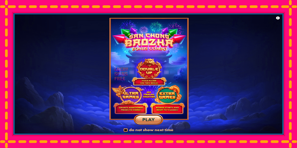 San Chong Baozha Blue - thiết bị chơi game với phần thưởng độc đáo, hình ảnh 1