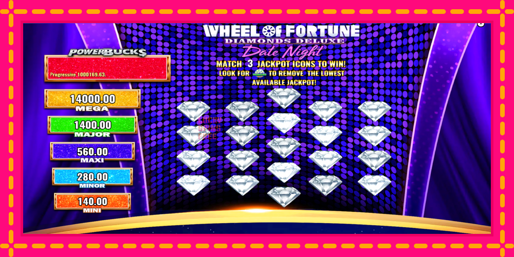 PowerBucks Wheel of Fortune Diamonds Deluxe Date Night - thiết bị chơi game với phần thưởng độc đáo, hình ảnh 4