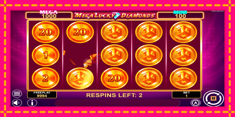 Mega Lucky Diamonds Hold & Win - thiết bị chơi game với phần thưởng độc đáo, hình ảnh 3