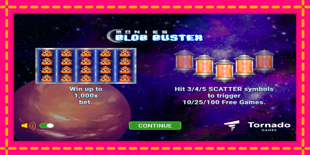 Monies Blob Buster - thiết bị chơi game với phần thưởng độc đáo, hình ảnh 1