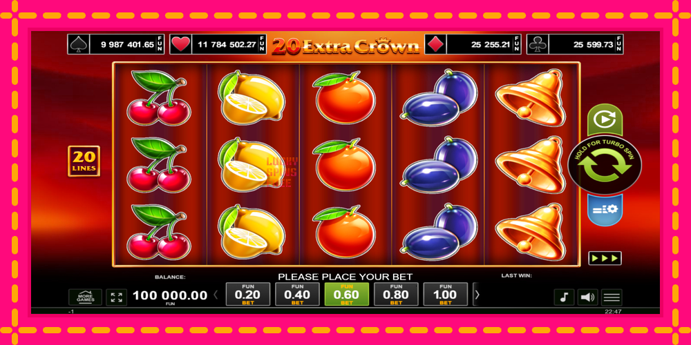 20 Extra Crown - thiết bị chơi game với phần thưởng độc đáo, hình ảnh 1