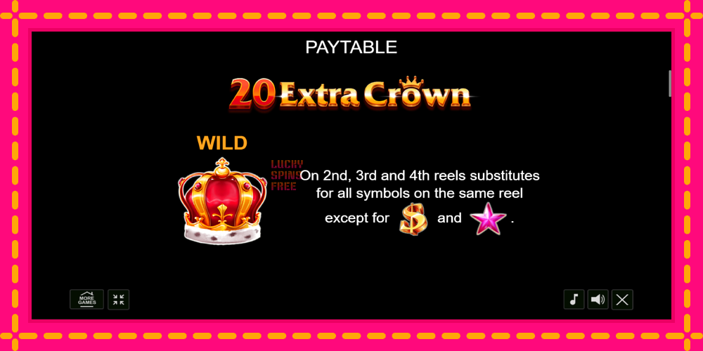 20 Extra Crown - thiết bị chơi game với phần thưởng độc đáo, hình ảnh 5