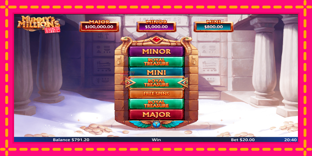 Mummys Millions - thiết bị chơi game với phần thưởng độc đáo, hình ảnh 4