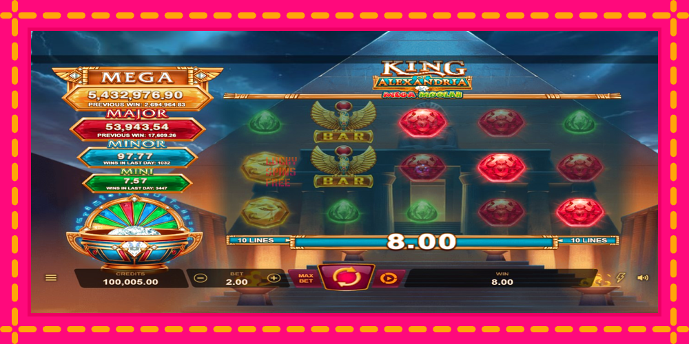 King of Alexandria Mega Moolah - thiết bị chơi game với phần thưởng độc đáo, hình ảnh 1