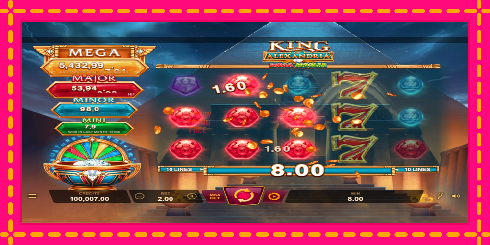 King of Alexandria Mega Moolah - thiết bị chơi game với phần thưởng độc đáo, hình ảnh 2