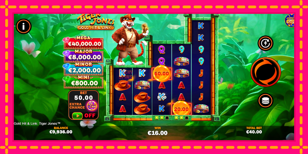 Gold Hit & Link: Tiger Jones - thiết bị chơi game với phần thưởng độc đáo, hình ảnh 3