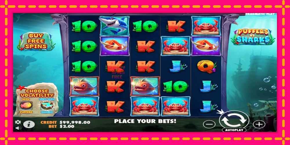 Puffers Vs Sharks - thiết bị chơi game với phần thưởng độc đáo, hình ảnh 2