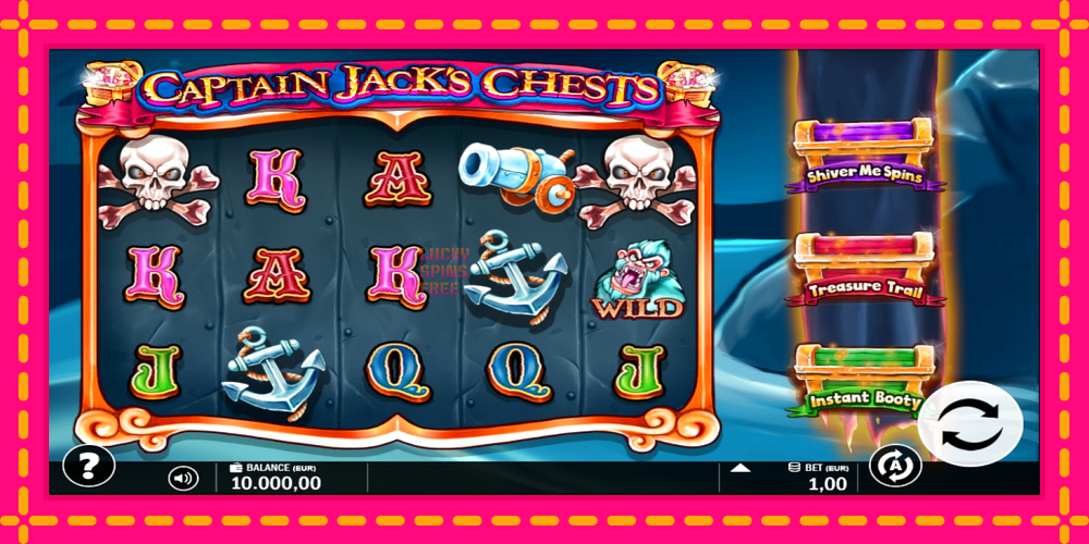 Captain Jacks Chests - thiết bị chơi game với phần thưởng độc đáo, hình ảnh 1