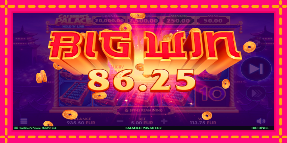 Cai Shens Palace Hold N Link - thiết bị chơi game với phần thưởng độc đáo, hình ảnh 3