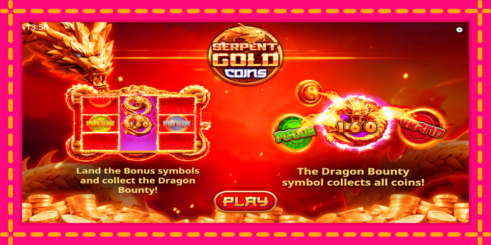 Serpent Gold Coins - thiết bị chơi game với phần thưởng độc đáo, hình ảnh 1