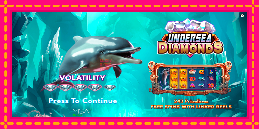 Undersea Diamonds - thiết bị chơi game với phần thưởng độc đáo, hình ảnh 1