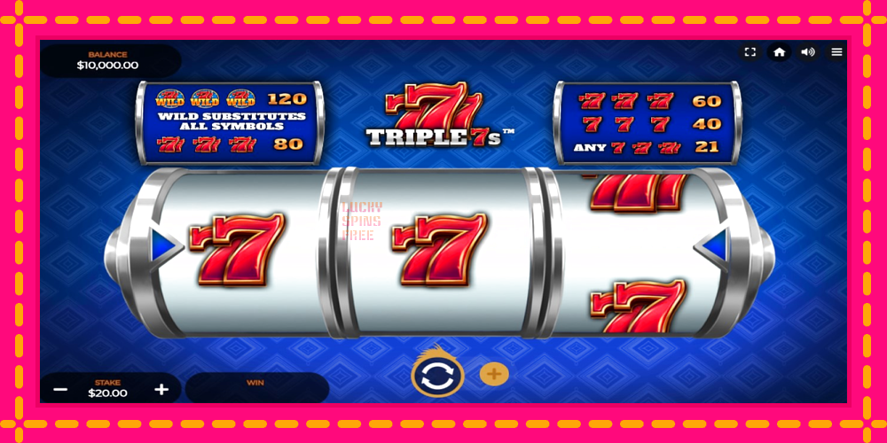 Triple 7s - thiết bị chơi game với phần thưởng độc đáo, hình ảnh 1