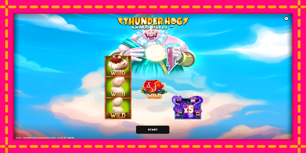 Thunder Hog Chaos Reels - thiết bị chơi game với phần thưởng độc đáo, hình ảnh 1