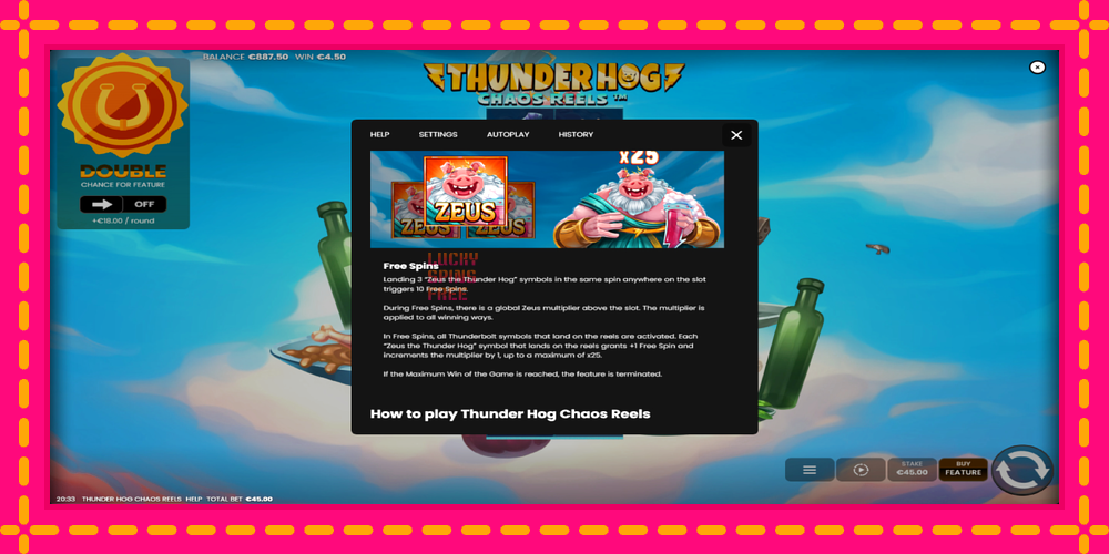 Thunder Hog Chaos Reels - thiết bị chơi game với phần thưởng độc đáo, hình ảnh 7