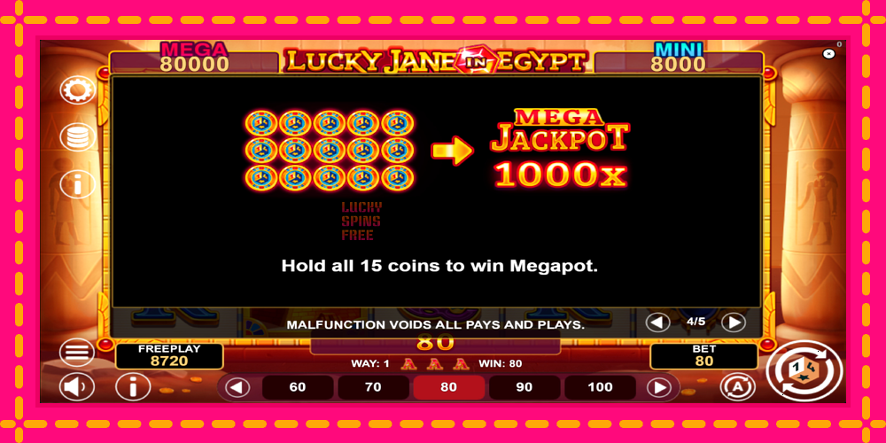 Lucky Jane in Egypt Hold & Win - thiết bị chơi game với phần thưởng độc đáo, hình ảnh 7