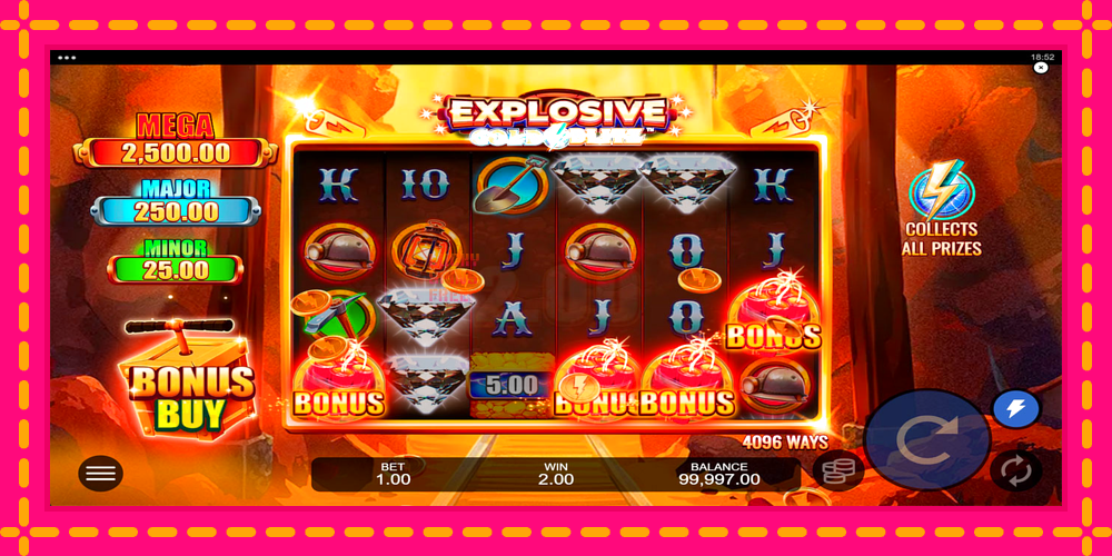 Explosive Gold Blitz - thiết bị chơi game với phần thưởng độc đáo, hình ảnh 2