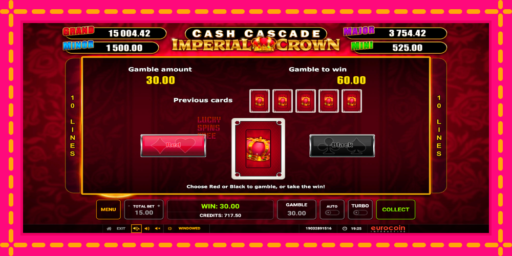 Cash Cascade Imperial Crown - thiết bị chơi game với phần thưởng độc đáo, hình ảnh 4