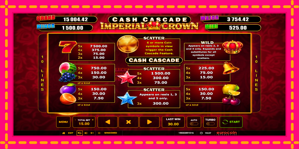 Cash Cascade Imperial Crown - thiết bị chơi game với phần thưởng độc đáo, hình ảnh 5