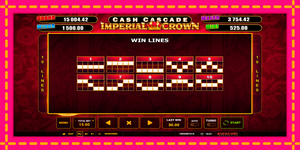 Cash Cascade Imperial Crown - thiết bị chơi game với phần thưởng độc đáo, hình ảnh 6