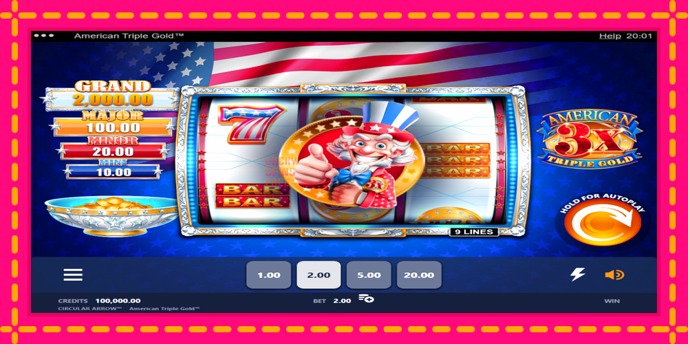 American Triple Gold - thiết bị chơi game với phần thưởng độc đáo, hình ảnh 1