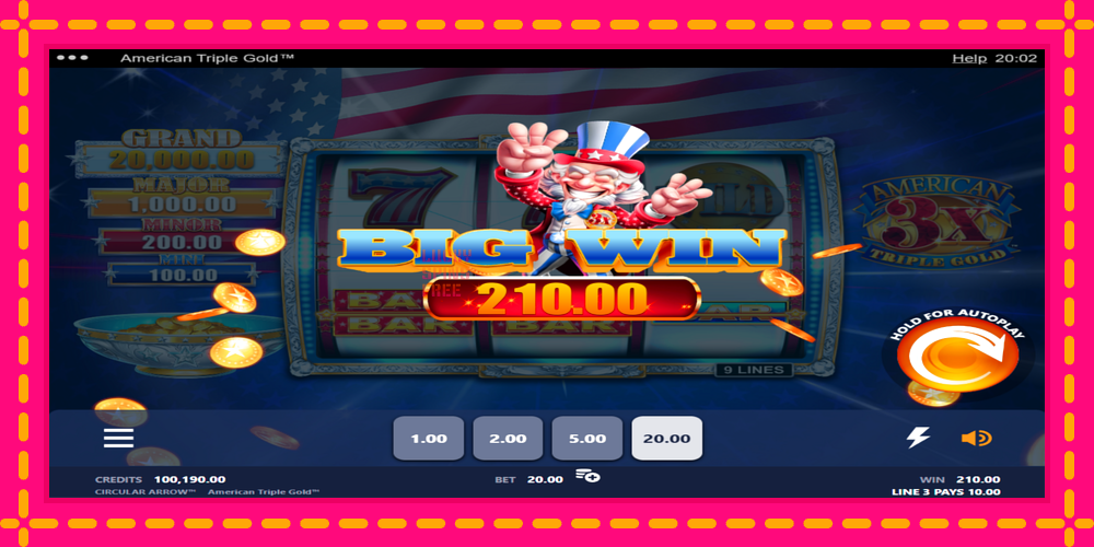 American Triple Gold - thiết bị chơi game với phần thưởng độc đáo, hình ảnh 2