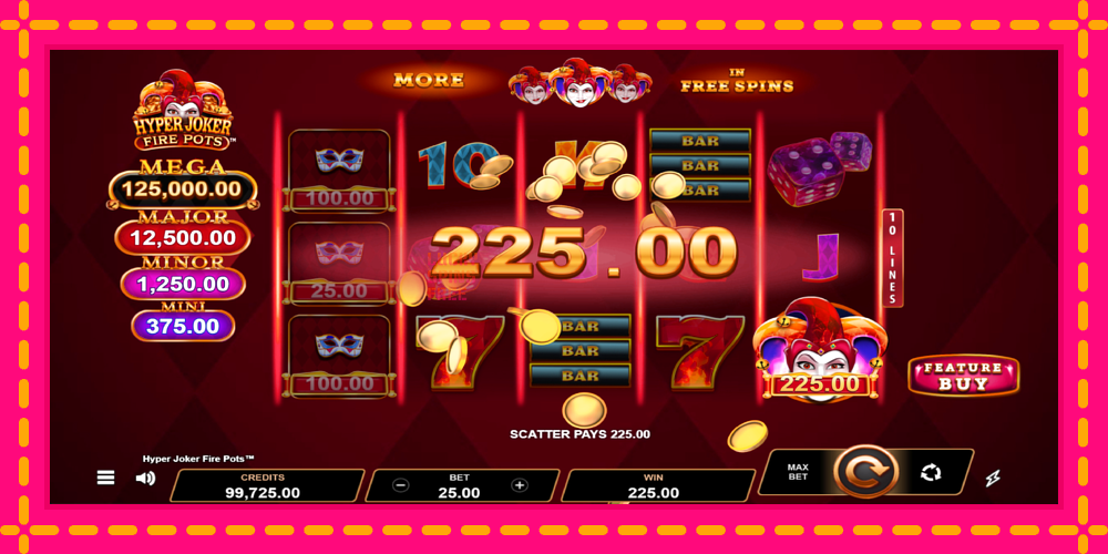 Hyper Joker Fire Pots - thiết bị chơi game với phần thưởng độc đáo, hình ảnh 3