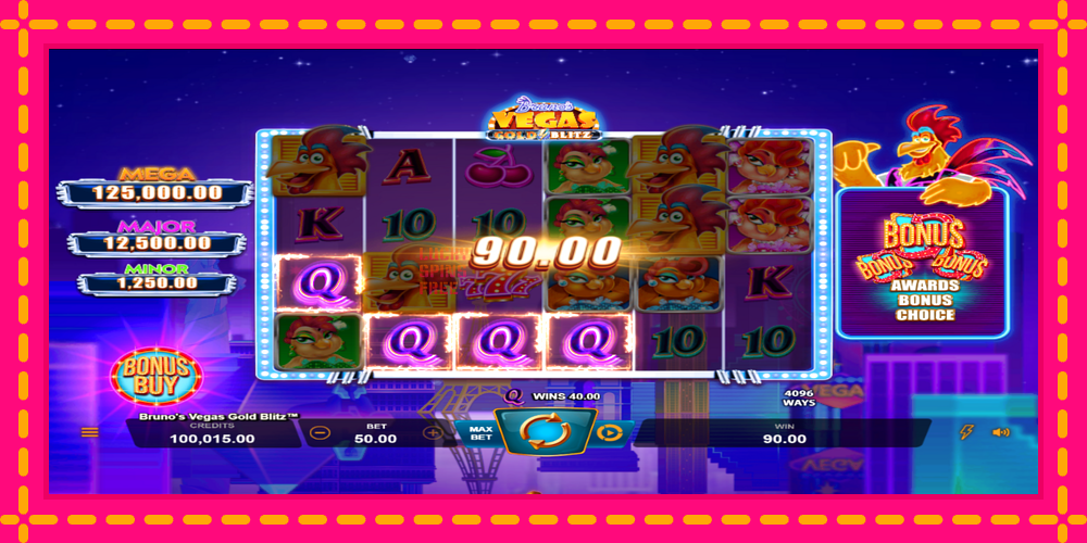 Brunos Vegas Gold Blitz - thiết bị chơi game với phần thưởng độc đáo, hình ảnh 2