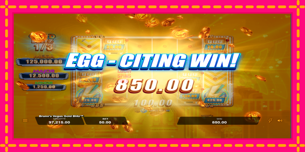 Brunos Vegas Gold Blitz - thiết bị chơi game với phần thưởng độc đáo, hình ảnh 3