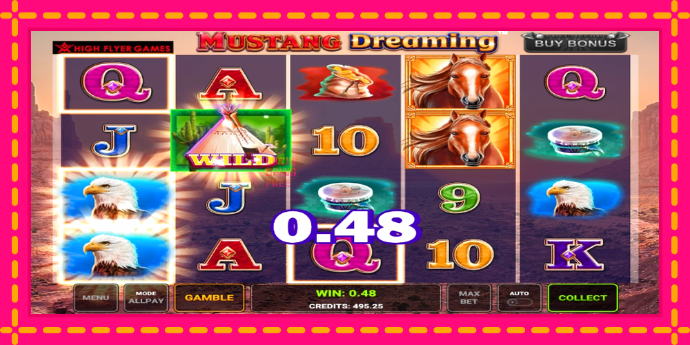 Mustang Dreaming - thiết bị chơi game với phần thưởng độc đáo, hình ảnh 3