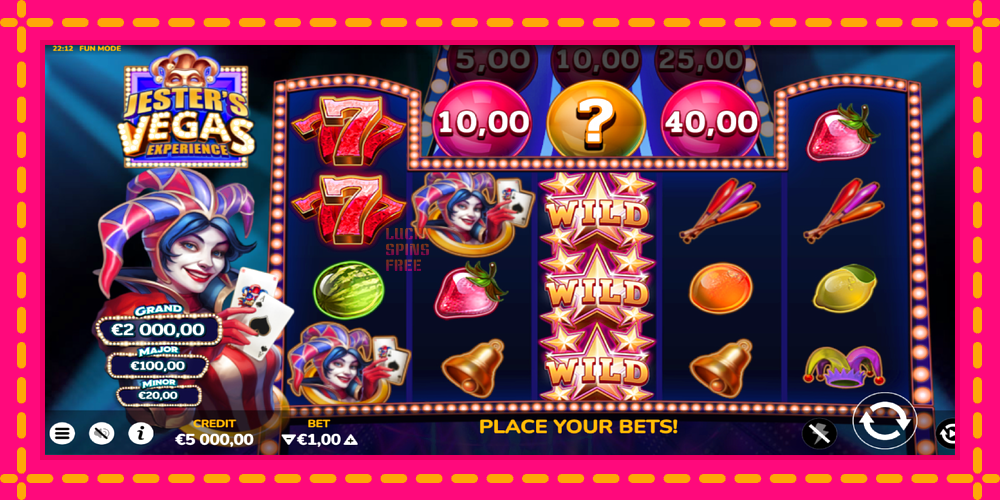 Jesters Vegas Experience - thiết bị chơi game với phần thưởng độc đáo, hình ảnh 2