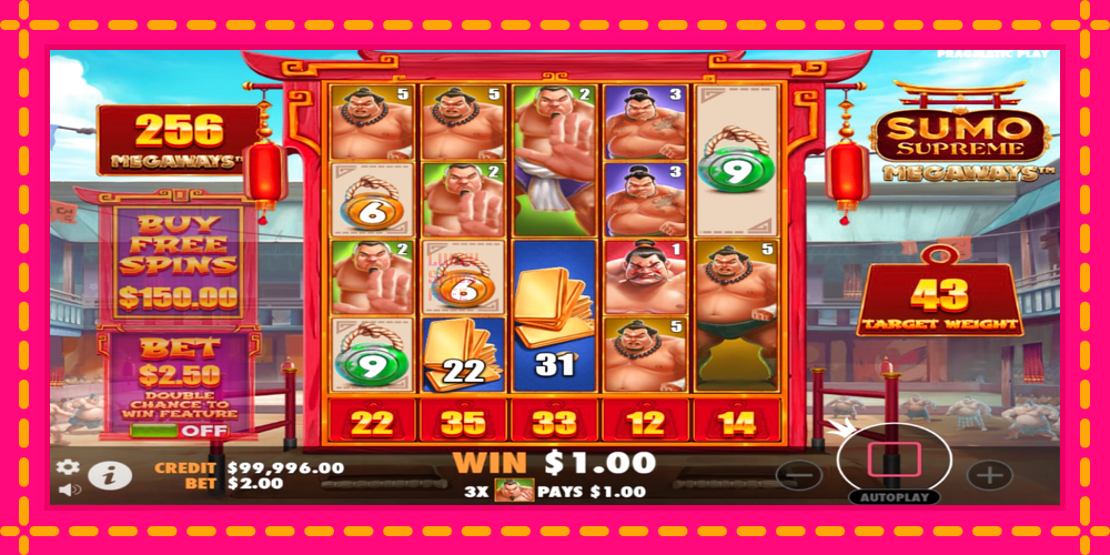 Sumo Supreme Megaways - thiết bị chơi game với phần thưởng độc đáo, hình ảnh 3