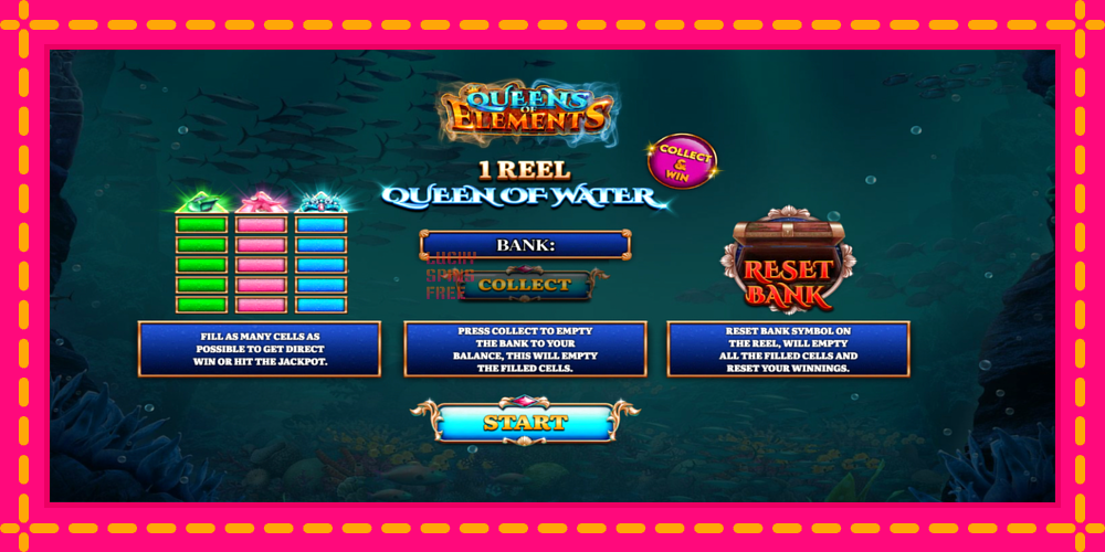 1 Reel Queen of Water - thiết bị chơi game với phần thưởng độc đáo, hình ảnh 1