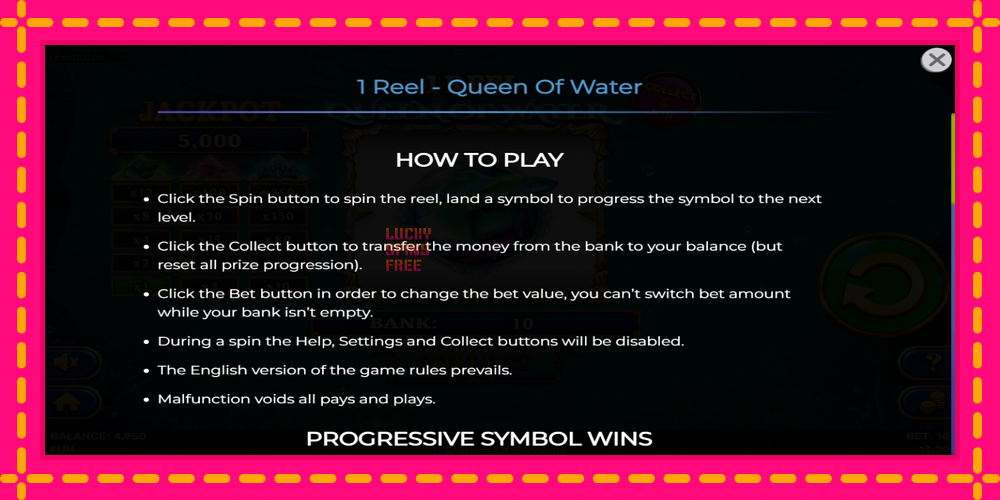 1 Reel Queen of Water - thiết bị chơi game với phần thưởng độc đáo, hình ảnh 5