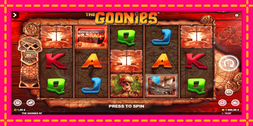 The Goonies Deluxe Rapid Fire Jackpots - thiết bị chơi game với phần thưởng độc đáo, hình ảnh 2