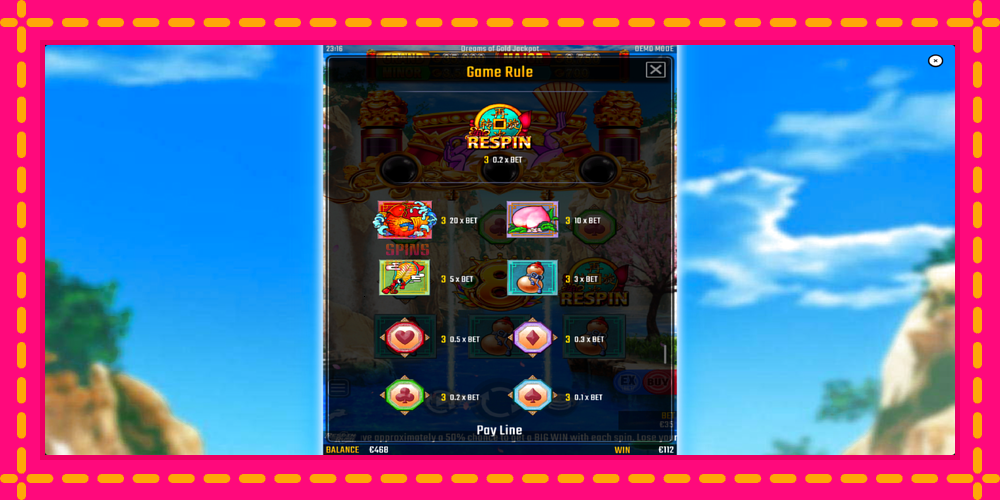 Dreams of Gold Jackpot - thiết bị chơi game với phần thưởng độc đáo, hình ảnh 6