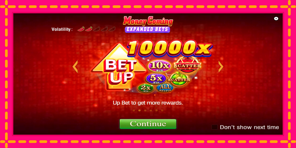 Money Coming 2 – Expanded Bets - thiết bị chơi game với phần thưởng độc đáo, hình ảnh 1