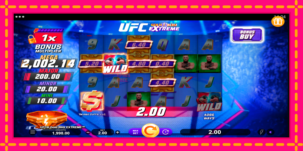 UFC Gold Blitz Extreme - thiết bị chơi game với phần thưởng độc đáo, hình ảnh 2