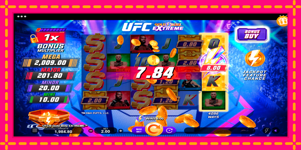 UFC Gold Blitz Extreme - thiết bị chơi game với phần thưởng độc đáo, hình ảnh 5