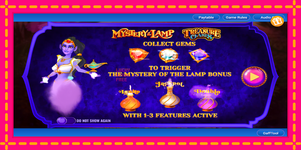 Mystery of the Lamp Treasure Oasis - thiết bị chơi game với phần thưởng độc đáo, hình ảnh 1