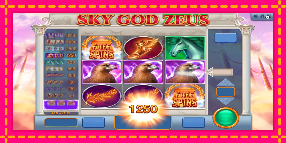 Sky God Zeus 3x3 - thiết bị chơi game với phần thưởng độc đáo, hình ảnh 2