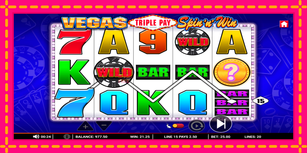 Vegas Triple Pay Spin n Win - thiết bị chơi game với phần thưởng độc đáo, hình ảnh 2