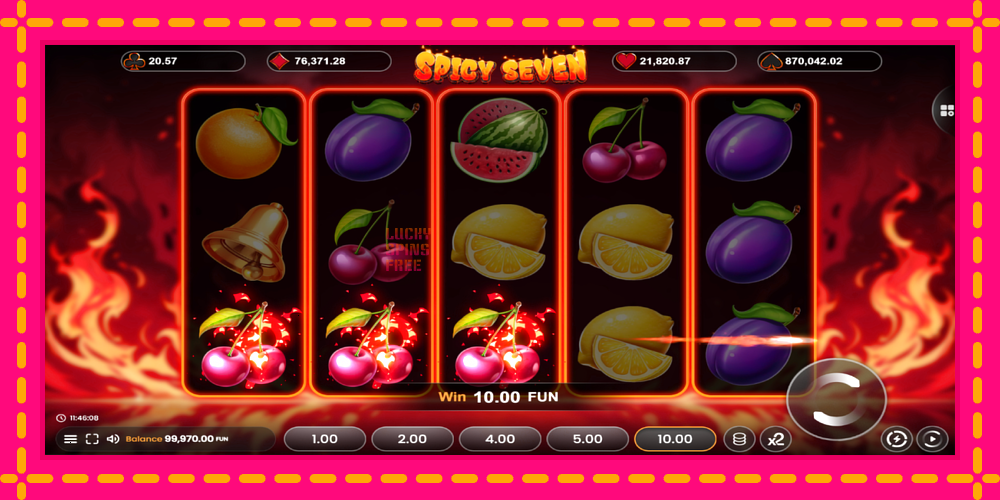 Spicy Seven 20 - thiết bị chơi game với phần thưởng độc đáo, hình ảnh 3