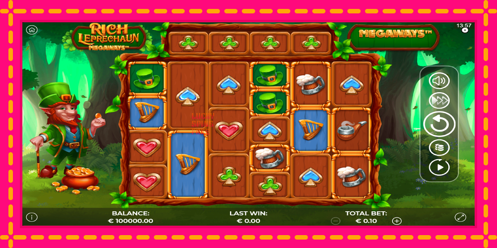 Rich Leprechaun Megaways - thiết bị chơi game với phần thưởng độc đáo, hình ảnh 2