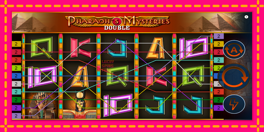 Pharaons Mysteries Double - thiết bị chơi game với phần thưởng độc đáo, hình ảnh 2