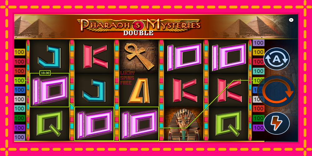 Pharaons Mysteries Double - thiết bị chơi game với phần thưởng độc đáo, hình ảnh 3