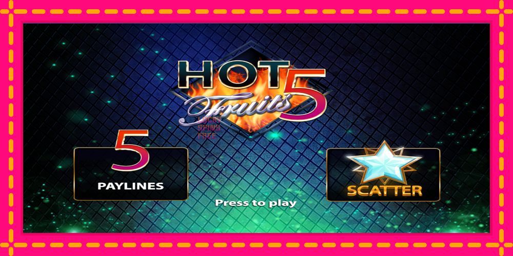 Hot Fruits 5 - thiết bị chơi game với phần thưởng độc đáo, hình ảnh 1