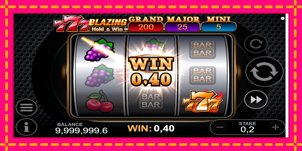 777 Blazing Hold & Win - thiết bị chơi game với phần thưởng độc đáo, hình ảnh 2