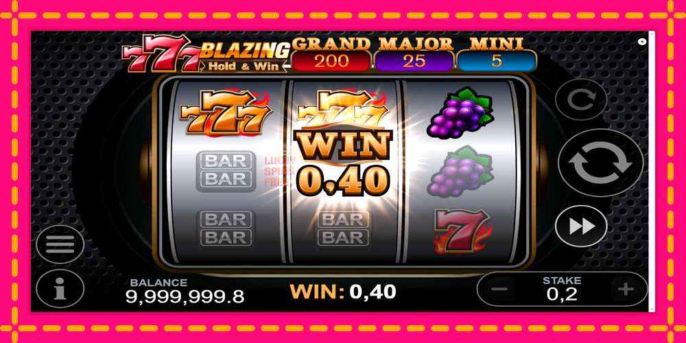 777 Blazing Hold & Win - thiết bị chơi game với phần thưởng độc đáo, hình ảnh 3