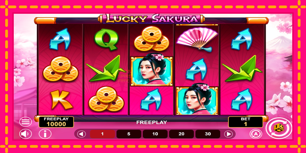 Lucky Sakura Win Spins - thiết bị chơi game với phần thưởng độc đáo, hình ảnh 2