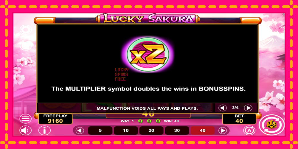 Lucky Sakura Win Spins - thiết bị chơi game với phần thưởng độc đáo, hình ảnh 7